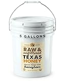 Desert Creek Honey - 100% Raw, Unfiltered, Pure Honey from Texas - Natural Sugar Substitute - Five Gallons of Bulk Unprocessed, Unpasteurized American Honey - Harvested by Our Own Beekeepers