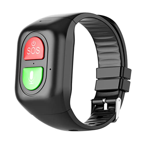 Bracelet SOS avec Suivi GPS, localisation, Appel d'urgence, de Fitness, Montre pour Personnes âgées et Enfants,