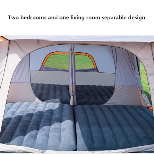 Carpa de camping de 2 habitaciones con toldo solar impermeable miniatura 5
