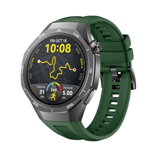 Correa de silicona 22mm reloj GT 5 Pro 46mm pulsera sport blanda ágata unisex