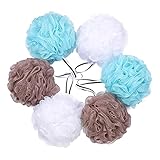 Tbestmax 4 pcs Bath Loofah Shower Sponge Pouf for Body Scrubber Exfoliator Scrubber Ball - Image 1