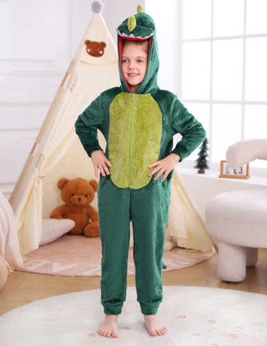 Image of Veseacky Family Christmas Pajamas Matching Sets Adult Onesie Zipper Hooded Footed One-Piece Pjs Jumpsuits