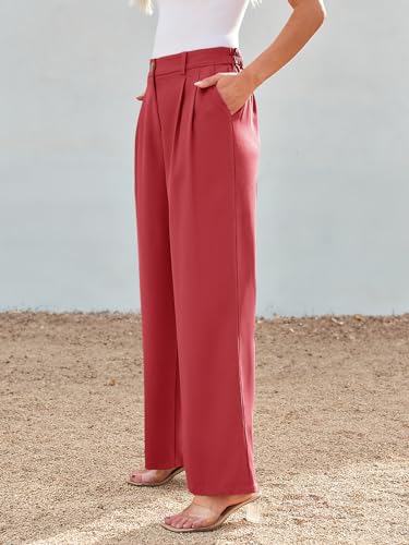 Image of LILLUSORY Womens Wide Leg Dress Work Flowy Pants Business Casual Outfits