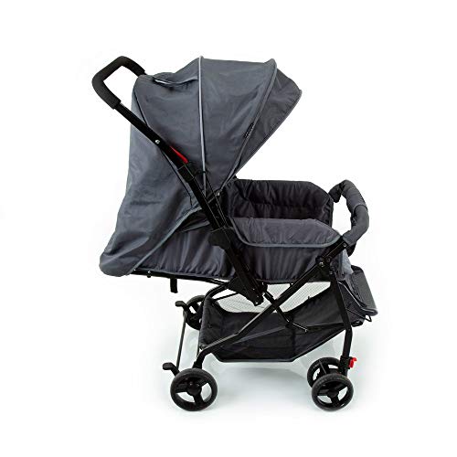 Carrinho de Bebê Happy - Cinza