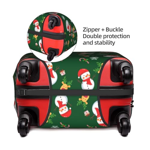 Travel Luggage Cover Merry Christmas Snowman Deer Fashion Washable Baggage Suitcase Protector Fit For Luggage Large3