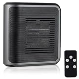 Steckdosen Heizlüfter mit Fernbedienung, 220V 600W PTC Keramik Heizlüfter,...