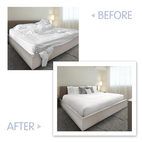 Bed Sheet Holders – 360° Secure Fit for Corners – Heavy-Duty Non-Slip Sheet Grippers for Tight, Wrinkle-Free Bedding – 1 Pack (Don't Fit Adjustable beds or mattresses)