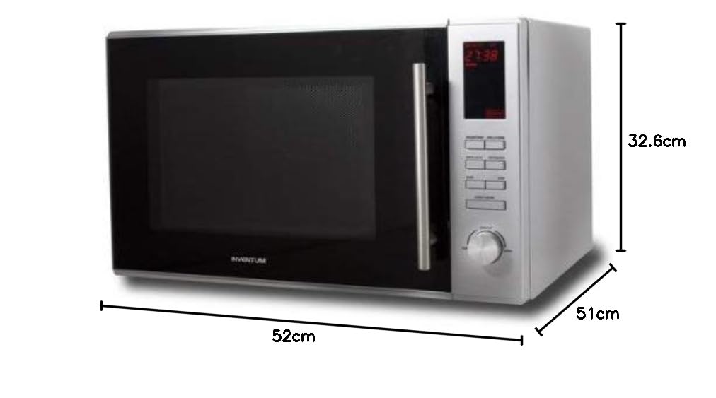 Inventum MN305C Four à micro-ondes combiné avec boutons Argenté 900 W 30 l