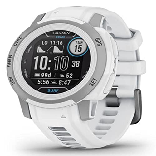 Image of Garmin Instinct 2S SOLAR SURF, Smaller Rugged Surf Smartwatch with Tide Data, Dedicated Surfing Activity Features and Solar Charging, Ericeira