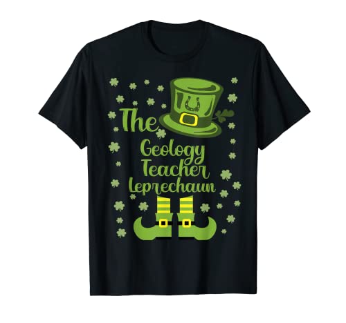 Maestro de geología Leprechaun Grupo Coincidencia Día de San Patricio Camiseta
