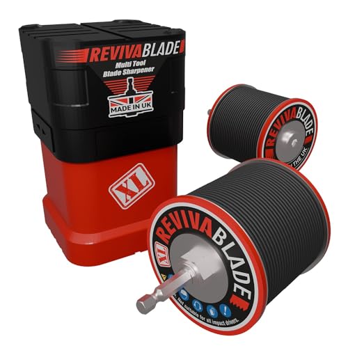 Revivablade® XL • Multi-Tool Blade Sharpener – Specifically for Sharpening Multi-Tool Blades 35-68mm Wide. Suitable for Professional Trades and DIY.