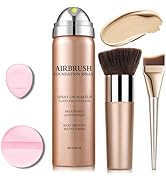 ZHISHUDL Magic Minerals Airbrush Foundation Spray,Air Brush Makeup Full Coverage Foundation for M...