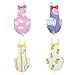 ZHONGJIUYUAN 4 Color Bird Diaper Parrot Washable Diaper Nappies for Parakeet Cockatiel Mini Macaw Budgie Canary Flight Suit (Size M)
