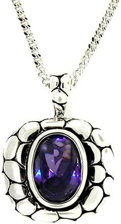 Alljoy Designer Inspired Contemporary Pendant w/Amethyst CZ