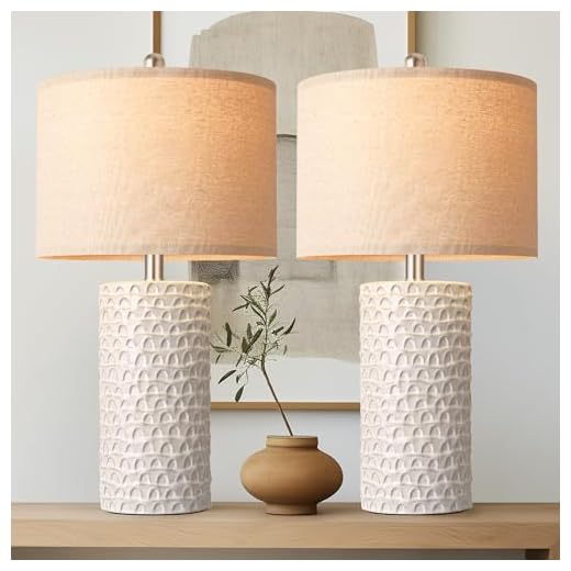 Modern Ceramic Table Lamp Set of 2