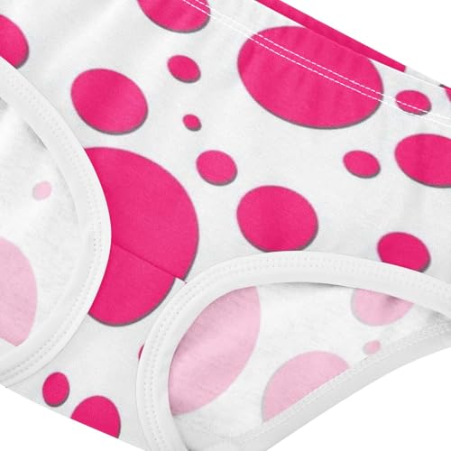 Girls' Underpants Kids Cotton Underwear Panties Briefs For Girl Age 2-8 Years Red Color Polka Dots4