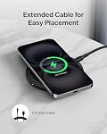 Belkin Wireless Charging Pad 15W - Qi Charger, Charging Station for Apple iPhone 17, iPhone 16/15/14/13 Series, AirPods, Samsung Galaxy S25, Galaxy S24, Pixel - 5ft Cable Included - Black