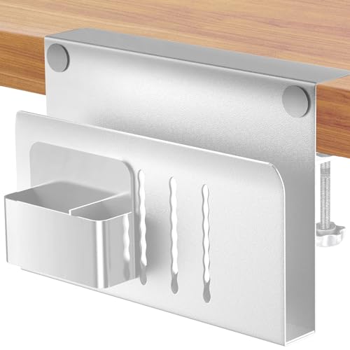 Foehes Desk Side Storage, Clamp on Desk Organizers and Storage, Office Desk Organizer with Pencil Holder, File Organizer for Desk, Teacher Desk Home Office Essentials