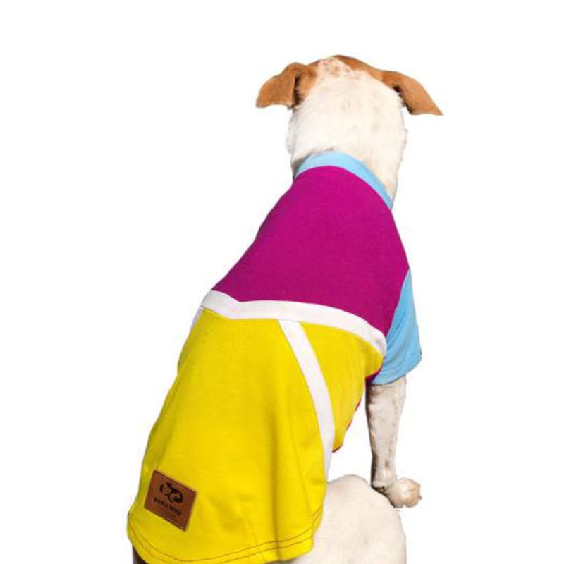 Pets Way Soft Cotton Polo T-Shirts (Ethan, L), Half Sleeves Breathable Vest Outfit Dog Tshirt with Hidden Front Velccro Tape, Comfortable Dog Apparel, Soft & Light Weight Dog Summer Wearable t Shirt (B0D3VCD4RW) Amazon Price History, Amazon Price Tracker