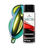 Chameleon Spray Paint 12oz Aerosol Color Shift Spray Paint for Cars, Bikes, Wheels (Gold, Green, Blue, Purple (GEO MIDAS))