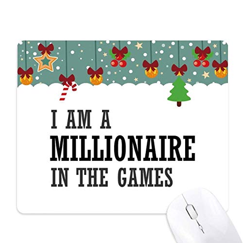 Tapis de souris I Am A Millionaire, le cadeau de Noël en caoutchouc