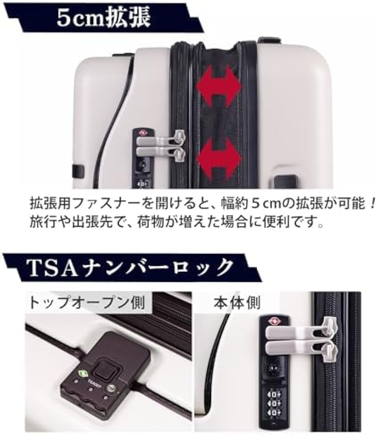 Amazon | [トラベリスト]スーツケース キャリーケース ジッパー トップ