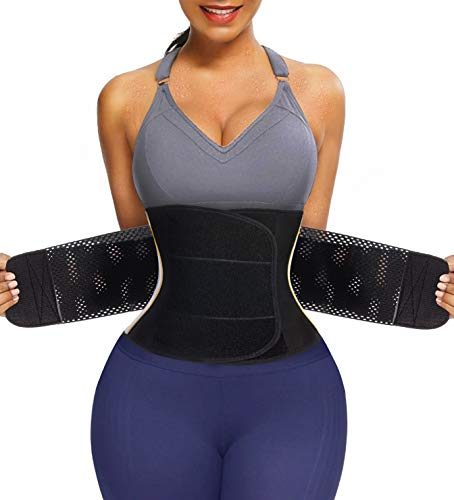 TrainingGirl Women Waist Trimmer Belt Sauna Sweat Belly Band Slimming Waist Trainer Cincher
