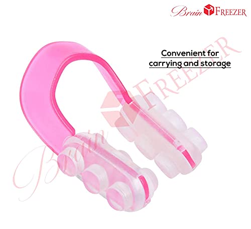 Image of Brain Freezer Nose Shaper, Fashion Invisible Nose Up Lifting Clip Shaper Shaping Tool Straightening Beauty set of 5 Pink