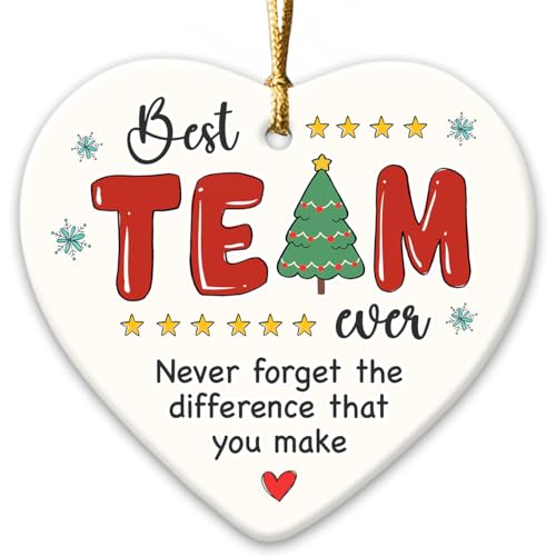 Tiny Detalles Team Appreciation Ornaments 2025, Inspirational Gifts for Coworkers,