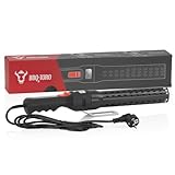 BBQ-Toro Elektrischer Grillanzünder IGGI Schwarz/Schwarz | 2000 W, 650 °C | Elektro Kohleanzünder für BBQ Holzkohle | Elektro Grillanzünder | Grillkohlezünder, Grill Anzündhilfe elektrisch