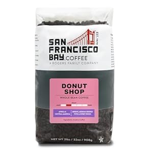 San Francisco Bay Whole Bean Coffee – Donut Shop (2lb Bag), Medium Light Roast