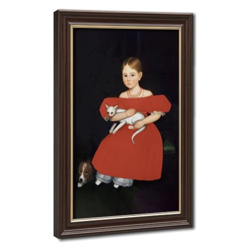 Impression sur toile Ammi Phillips Fille en robe rouge tableau 61x91 cm