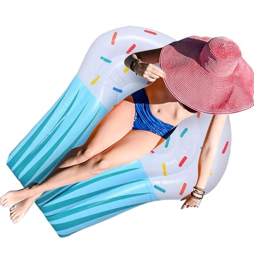 Flotador Inflable de Piscina | Alfombra flotante en forma de pastel - Inflables para piscina - para jardín, patio, fiestas, ríos, exterior, playa, lago, sesiones de bronceado y