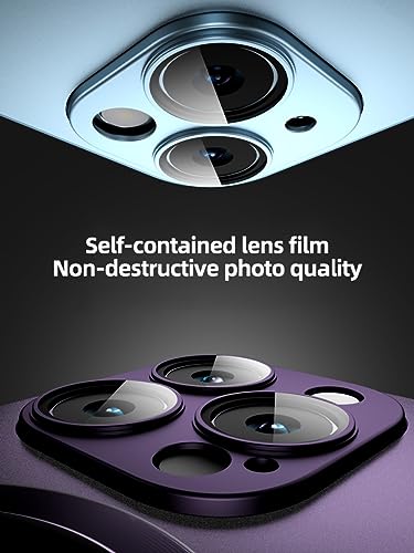 Coque de protection d'objectif en verre mat iPhone 14 Plus blanche magnétique