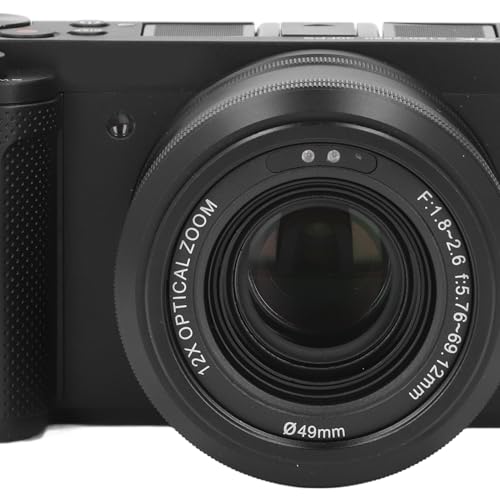 Kamera Cyfrowa 5K 64MP 12X Zoom Optyczny z 3,2 -calowym Ekranem Dotykowym Flip do Fotografii Podróży i Vlogging