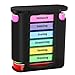 Produktbild Collazoey Pill Box 7 Days, Schubladen Pillen Organizer, Reise Tablettenbox mit Fächern für Medikamente, Nahrungsergänzungsmittel, Vitamine(Deutsche Version)-Farbversion