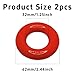 Runseaway 2Pcs Golf Club Swing Weight Rings, Weighted Donut Trainer for Golf Warm Up, Practice & Swing Training, Fits Most Clubs, Improves Strength & Tempo, Easy to Use (Red)