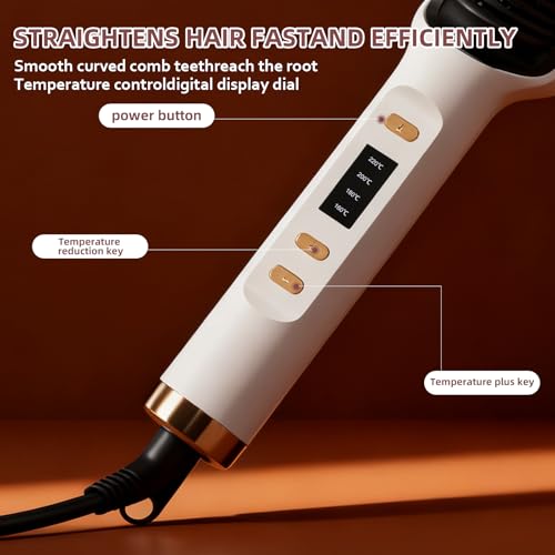 Peine alisador con pantalla LED y 4 temperaturas miniatura 5