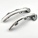 YannnnV12 Auto Rückspiegel Blinker Für VW Arteon 2016-2017,1 Paar Auto-Rückspiegel, Blinker, Seitenspiegelleuchte Spiegelblinker,A-Crystal White