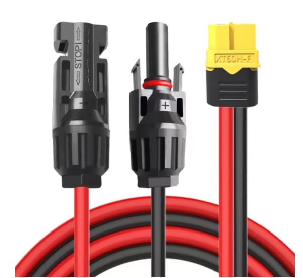 Amass XT60 Câble de stockage Connecteur vers MC 4 Panneau solaire Câble d'alimentation de stockage extérieur 2 m