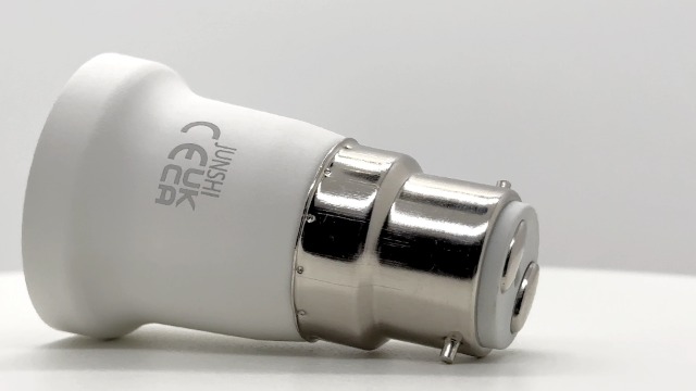 5 Adaptateurs B22 Vers E27 Junshi - Max 200W - Résistant Feu PBT - Conversion Culot Baïonnette à Vis