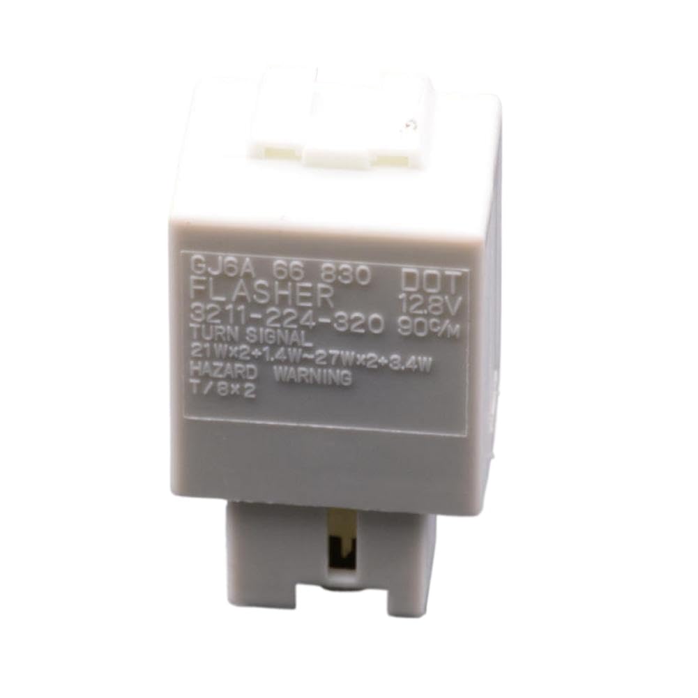7 Pin Hazard and Turn Relay Flasher Compatible with Select Vehicles 2002-2006 - Replaces GJ6A66830, 3211224320