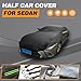 Half Car Cover for Ford Figo 2016-2021 Car Covers, Waterproof Protection for Sunroof Cover,Snow and Frost Protection Anti UV Car Cover with Reflective Strips