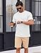 COOFANDY White T Shirt Men Short Sleeve T-Shirts Summer Plain Casual Classic Tees