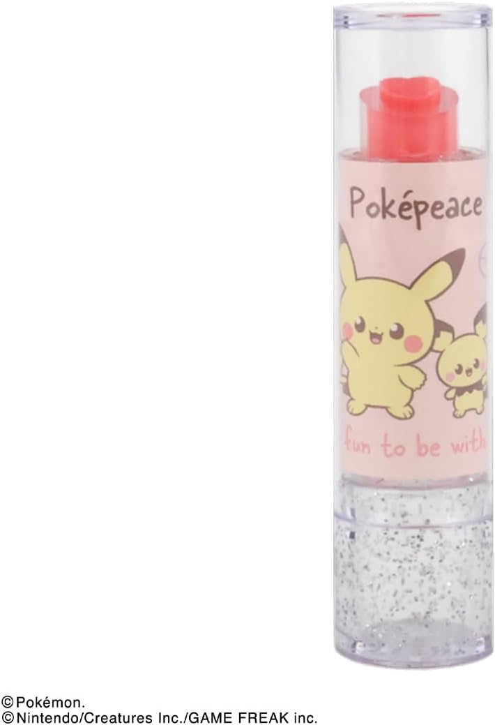 shobido 粧美堂 ポケットモンスター ポケピース 色付 ハートの形の リップクリーム < ピンク > ストロベリーの香り pokemon ポケモン