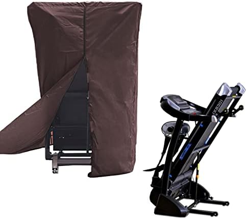 Eurobuy Treadmill Dust Cover Folding Treadmill Cover Dustproof Fitness Equipment Cover with Drawstring for Suitable for Home, Gym, Patio, Garden Etc