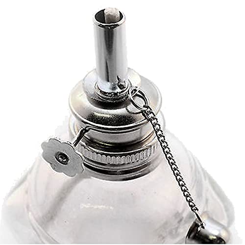 Alcohol Lamp Spirit Lamp Burner Adjustable 3/16 Wick 4oz Faceted Glass Wax Work