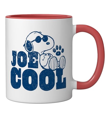 Taza de cerámica Snoopy Joe Cool rojo/blanco 11oz miniatura 2