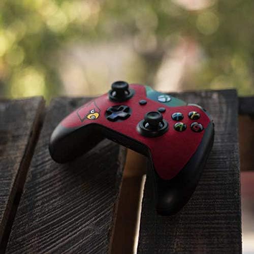 Skinit Decal Gaming Skin Compatible with Xbox One Controller - Officially Licensed College Louisville Red Background Design