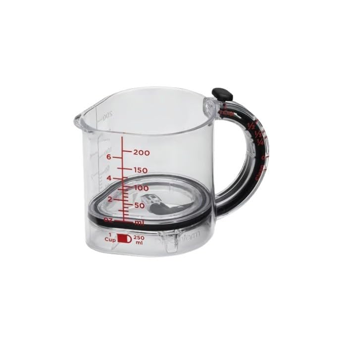 4-in-1 Adjustable Measuring Cup Multi Measurings Cube Cups for Cooking and Baking with Oz/Ml Dual Markings Scraper-Style Seal Base Space-Saving Easy to Clean